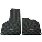 Floor Mats for Lamborghini Huracan Leather Yellow Stitching - AutoWin