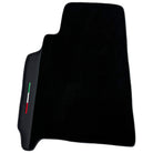 Black Floor Mats for Ferrari 550 Maranello (1996-2002) with Leather | Italian Edition - AutoWin