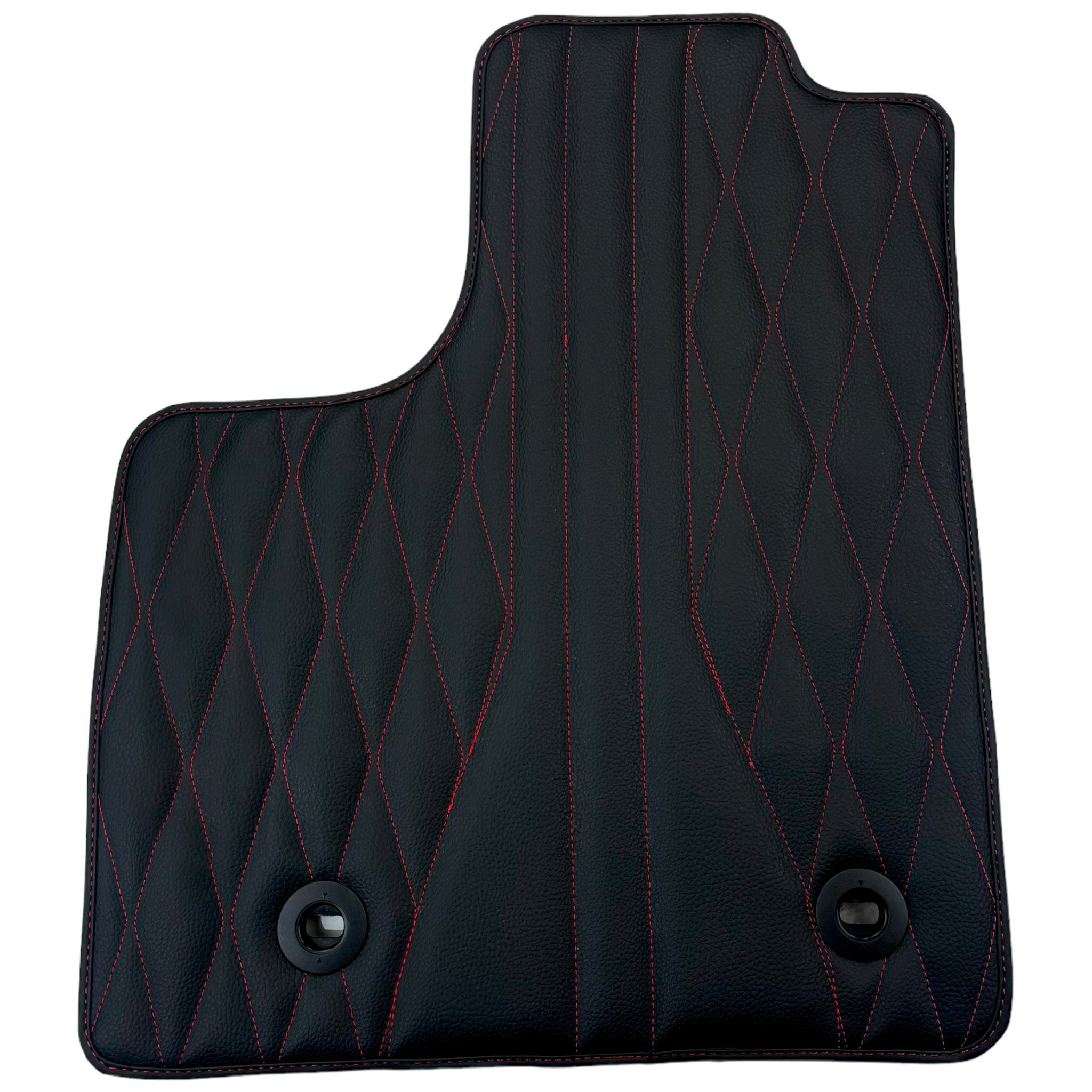 Leather Floor Mats for Lexus LS 460 (2007-2017) with Red Stitching