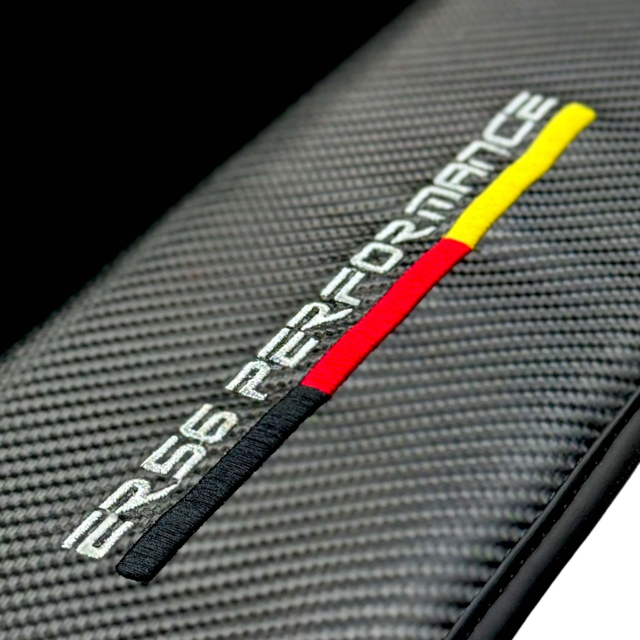 Black Floor Floor Mats For BMW M4 Series F82 | ER56 Performance | Carbon Edition