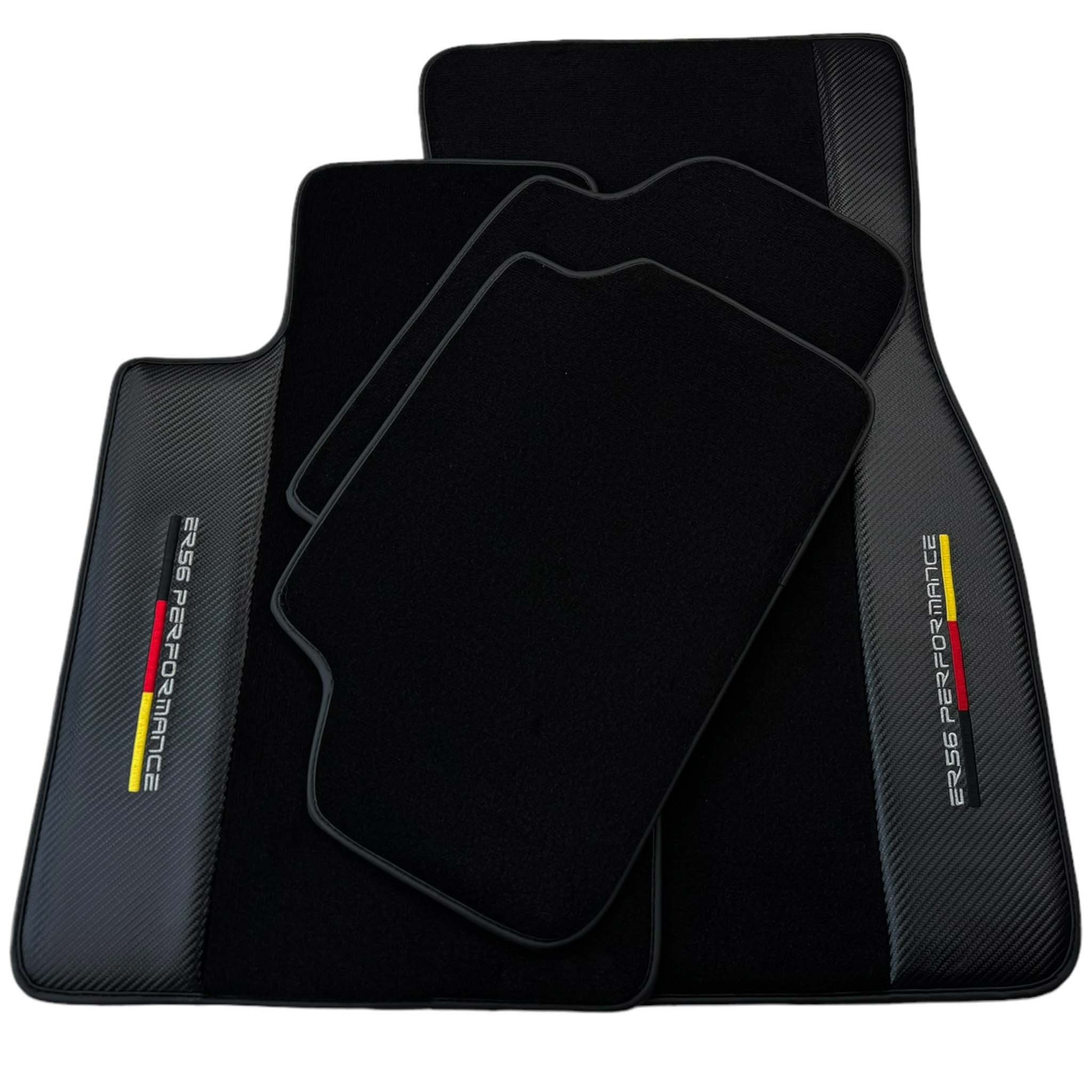 Black Floor Floor Mats For BMW 8 Series Gran Coupe G16 | ER56 Performance | Carbon Edition