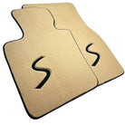 Beige Floor Mats for Mini Countryman F60 Hybrid (2020-2023) - AutoWin