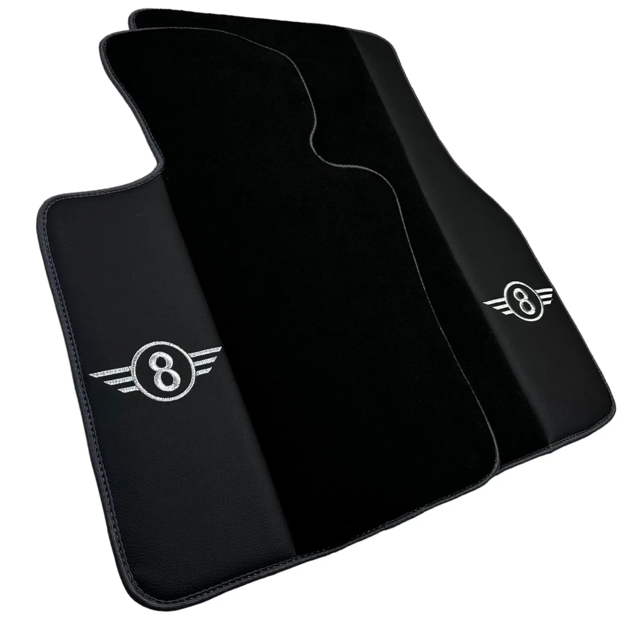 Black Floor Mats for Mini Cabrio R52 Convertible (2004-2009) with Gray Trim