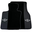 Black Floor Mats for Mini Countryman F60 Hybrid (2020-2023) with Gray Trim - AutoWin