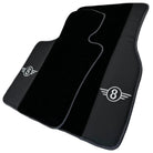 Black Floor Mats for Mini Countryman F60 Hybrid (2020-2023) with Gray Trim - AutoWin