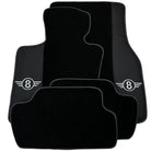 Black Floor Mats for Mini Countryman R60 (2010-2017) with Gray Trim - AutoWin