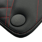 Black Leather Floor Mats For Mercedes Benz C-Class C205 Coupe (2015-2018) | ER56 Design - AutoWin