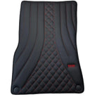 Black Leather Floor Mats For Mercedes Benz S-Class A217 Convertible (2014-2023) | ER56 Design - AutoWin