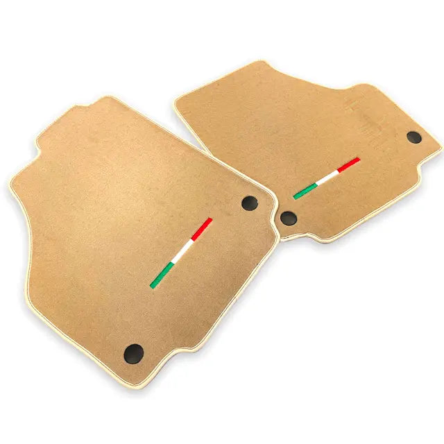 Floor Mats For Ferrari 458 Spider 2012-2015 Beige Autowin Brand Italian Edition