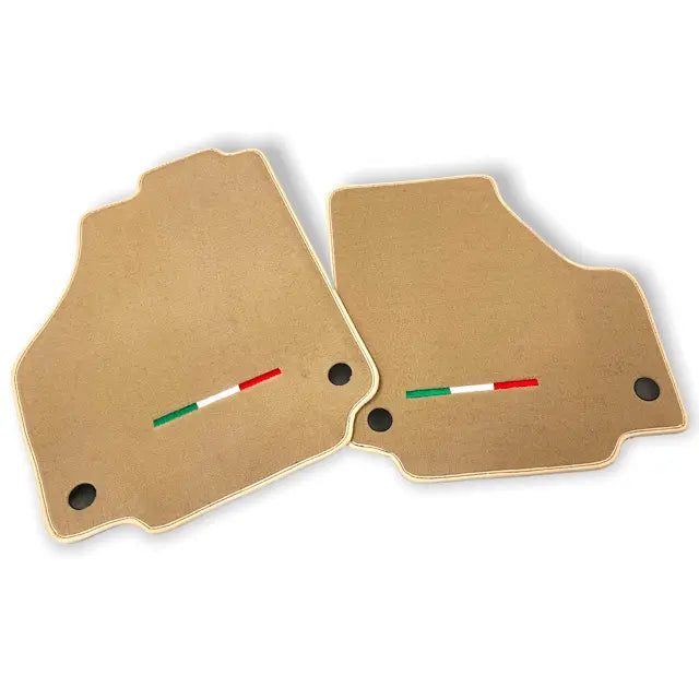 Floor Mats For Ferrari 458 Spider 2012-2015 Beige Autowin Brand Italian Edition