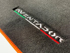 Floor Mats for Lamborghini Aventador | Orange Trim - AutoWin