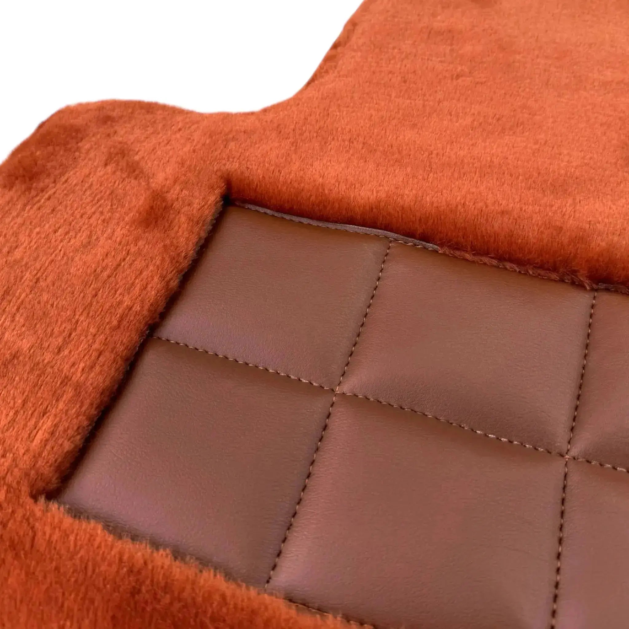 Ginger Color Sheepskin Floor Mats for Rolls-Royce Spectre (2023-2024)