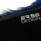 Navy Blue Sheepskin Floor Mats for Rolls Royce Dawn (2016-2023) | ER56 Design - AutoWin