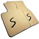 Beige Floor Mats for Mini Cooper / One F56 3-Doors (2014-2023) - AutoWin