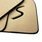 Beige Floor Mats for Mini Cooper / One R50 (2001-2007) - AutoWin