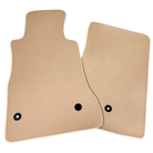 Beige Floor Mats for Chevrolet Corvette C6 (2005-2013) with Beige Trim - AutoWin