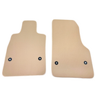 Beige Floor Mats for Chevrolet Corvette C8 (2020-2024) with Beige Trim