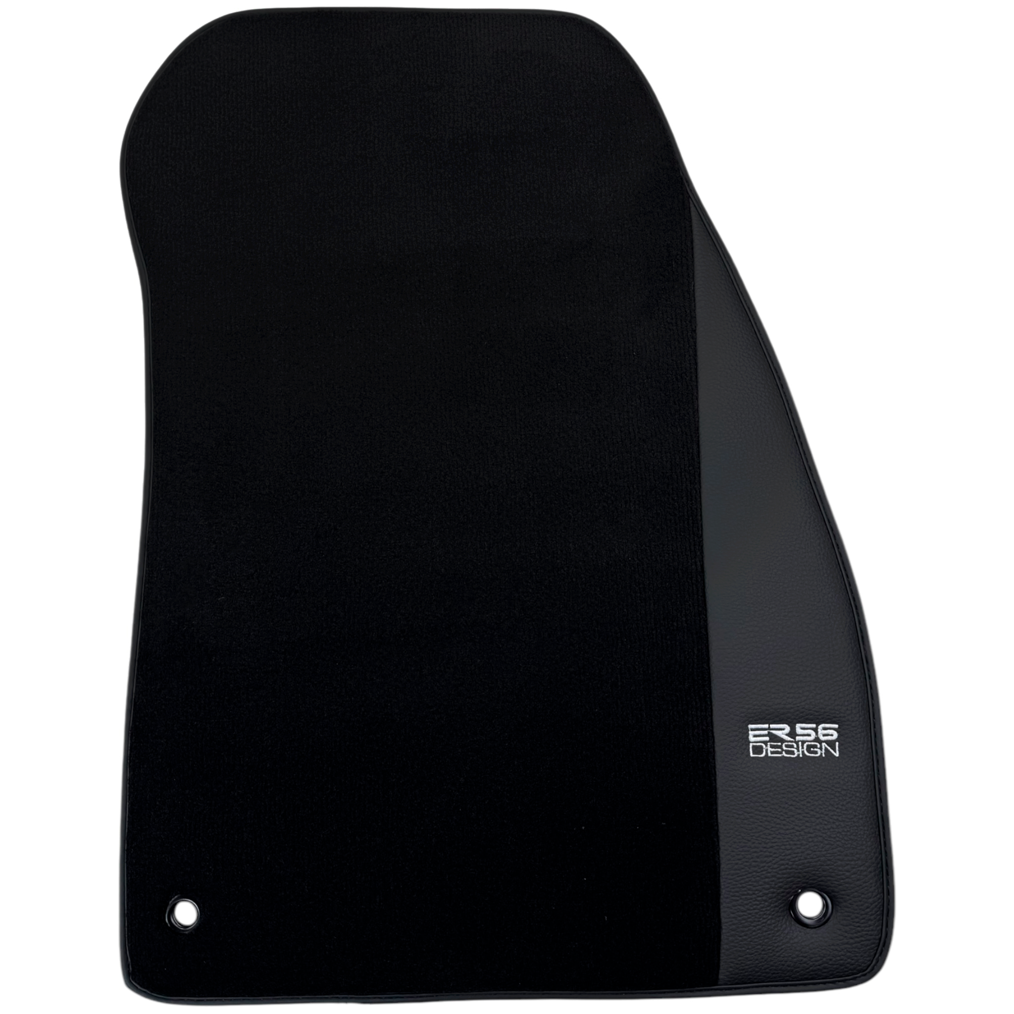 ER56 Design Black Floor Mats for Dodge Caliber (2006-2011) with Leather - AutoWin