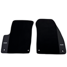 ER56 Design Black Floor Mats for Dodge Viper (2003-2006) with Leather - AutoWin