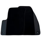 Black Floor Mats for Dodge Charger (2015-2024) with Leather | AutoWin - AutoWin