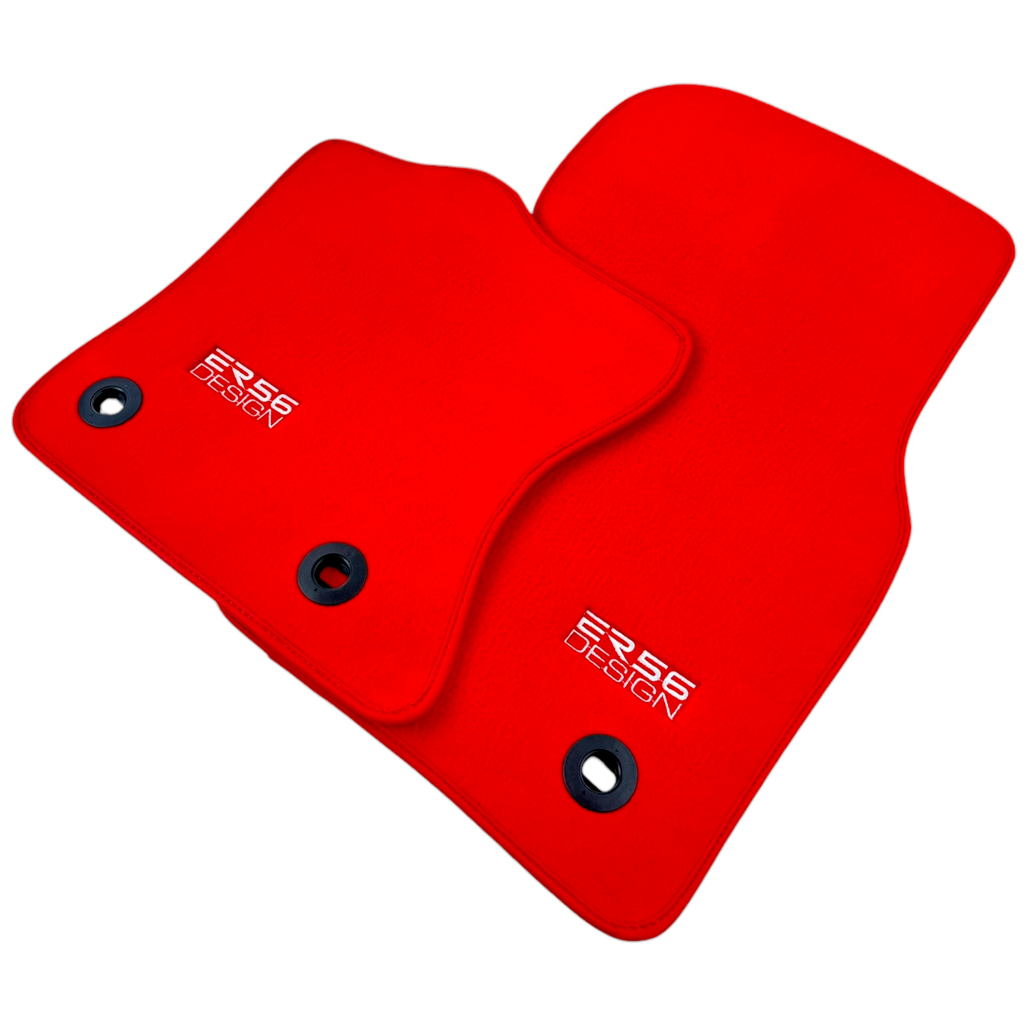 Red ER56 Design Floor Mats for Jaguar XF (2009-2015) Sedan