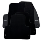 ER56 Design Black Floor Mats for Chevrolet Epica (2006-2011) with Leather - AutoWin