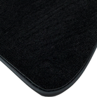 Black Floor Mats for Jaguar XE (2015-2019) with Leather - AutoWin