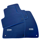 Dark Blue Floor Mats for Jeep Wrangler JK (2007-2018) 5 Doors Single Fixation by ER56 Design