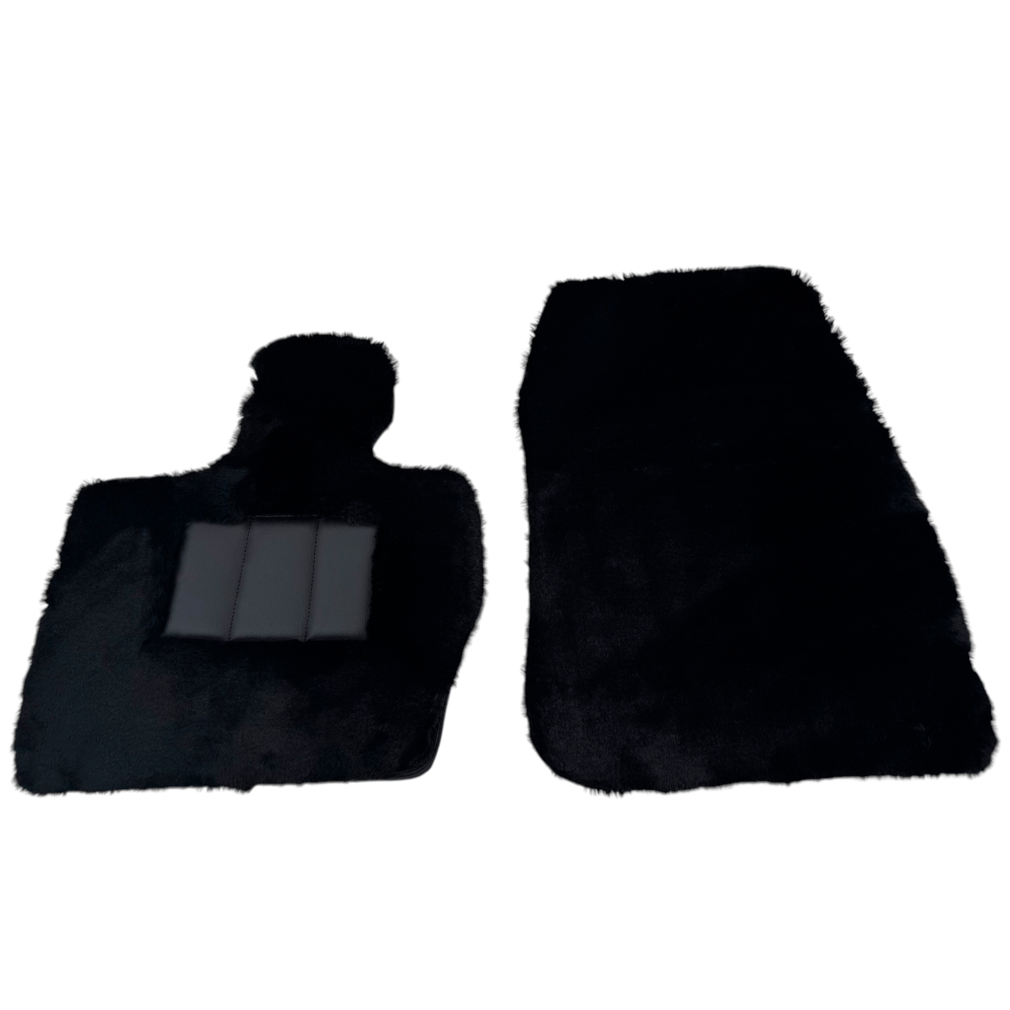 Black Sheepskin Floor Mats for Land Rover Defender 130 L663 (2022-2024) 5-7 Seater