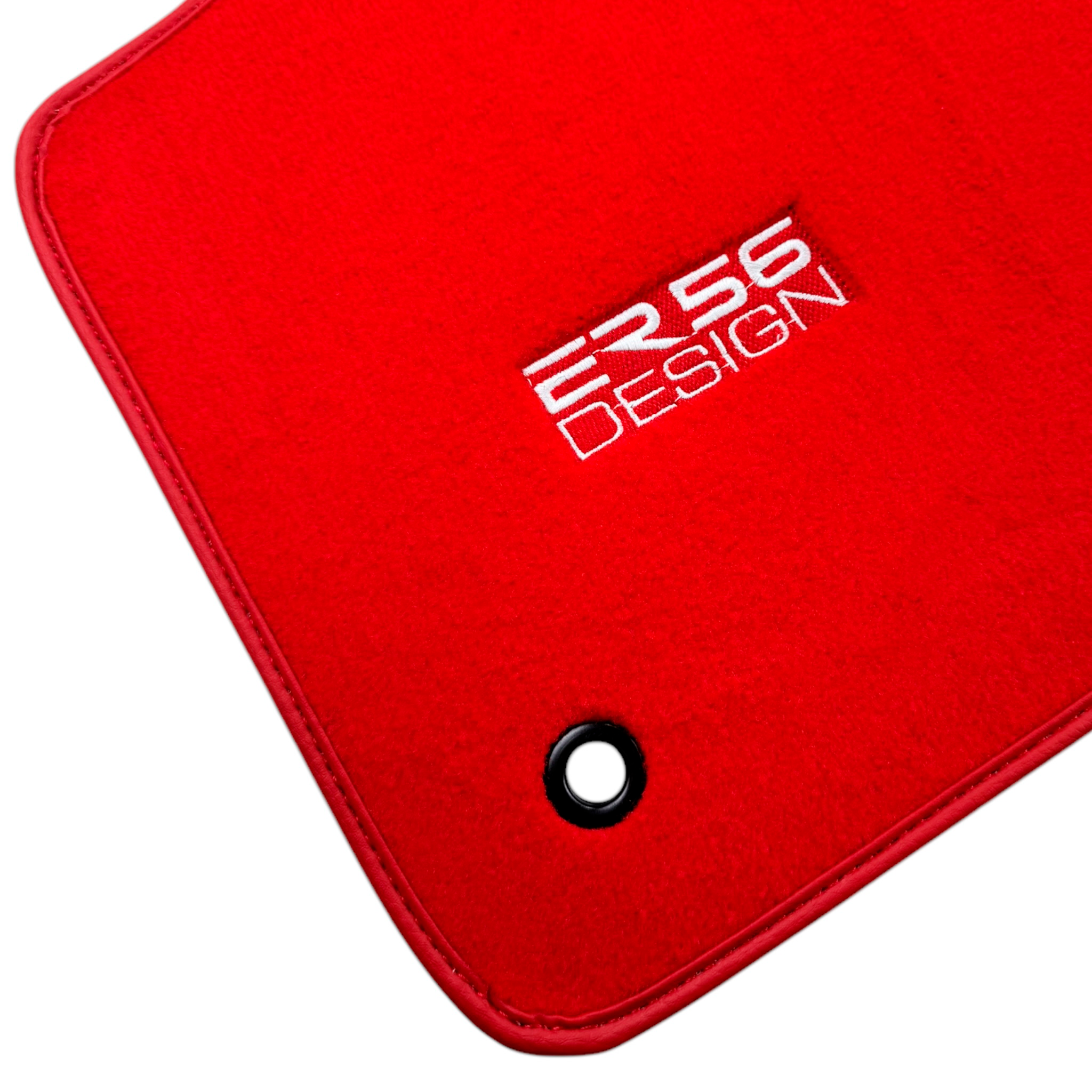 Red Floor Mats for Chevrolet Spark Hatchback (2013-2015) by ER56 Design - AutoWin