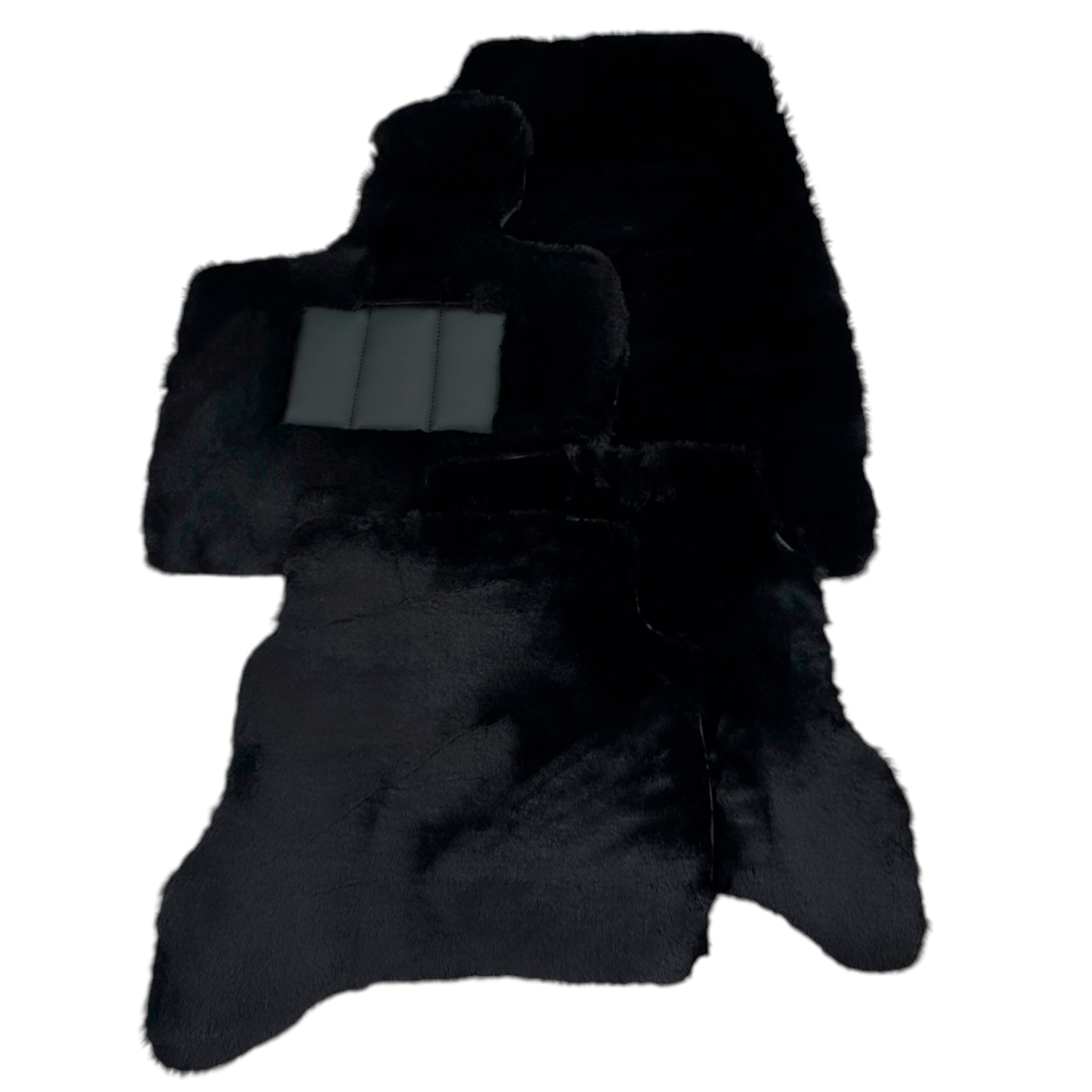 Black Sheepskin Floor Mats for Land Rover Defender 130 L663 (2022-2024) 5-7 Seater