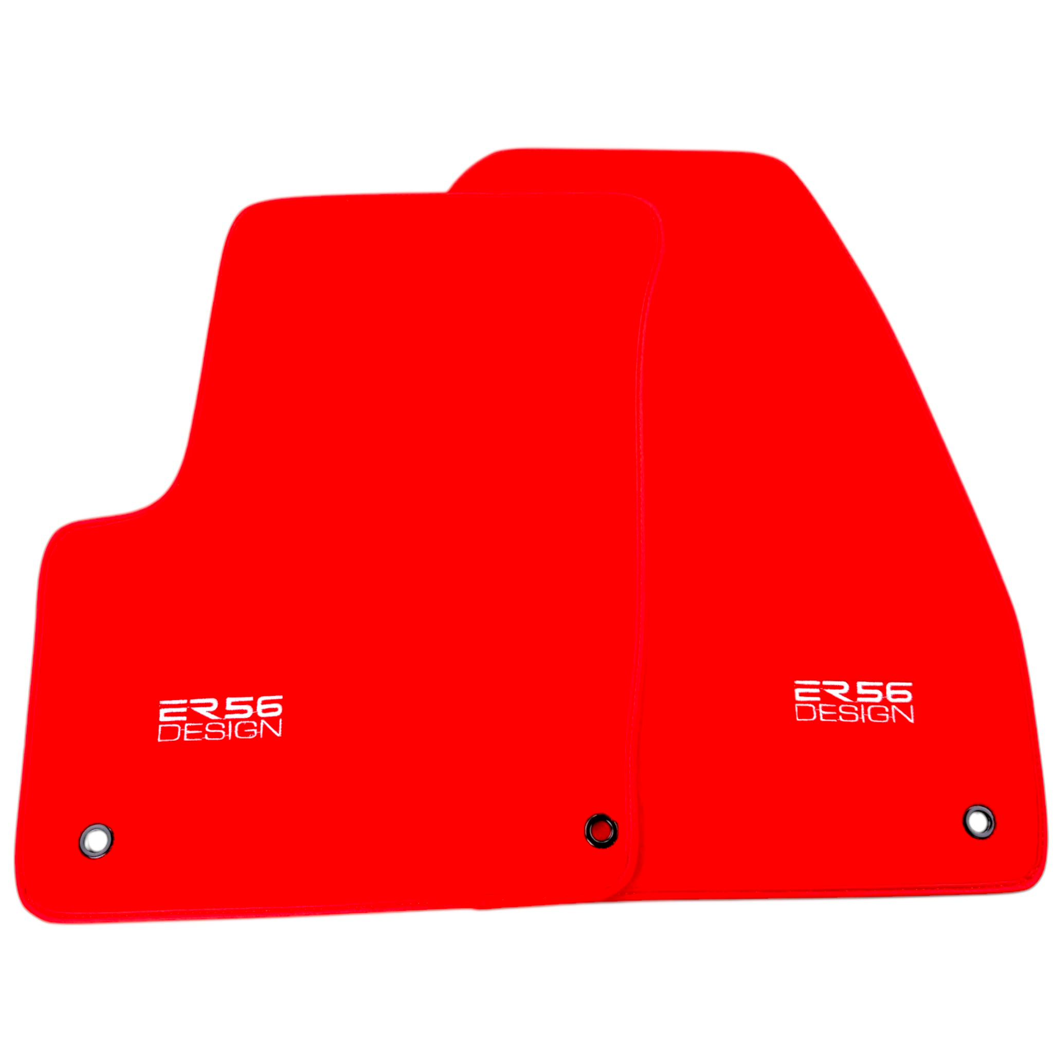 Red Floor Mats for Chevrolet Captiva C100 7-Seater (2006-2011) by ER56 Design - AutoWin