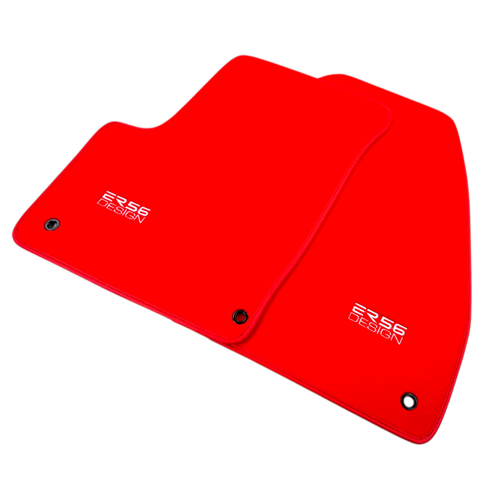 Red Floor Mats for Chevrolet Captiva C100 7-Seater (2006-2011) by ER56 Design - AutoWin