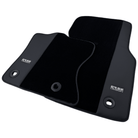 Black Floor Mats for Jaguar XF (2012-2015) Sportbrake with Leather Borders by ER56 Design - AutoWin