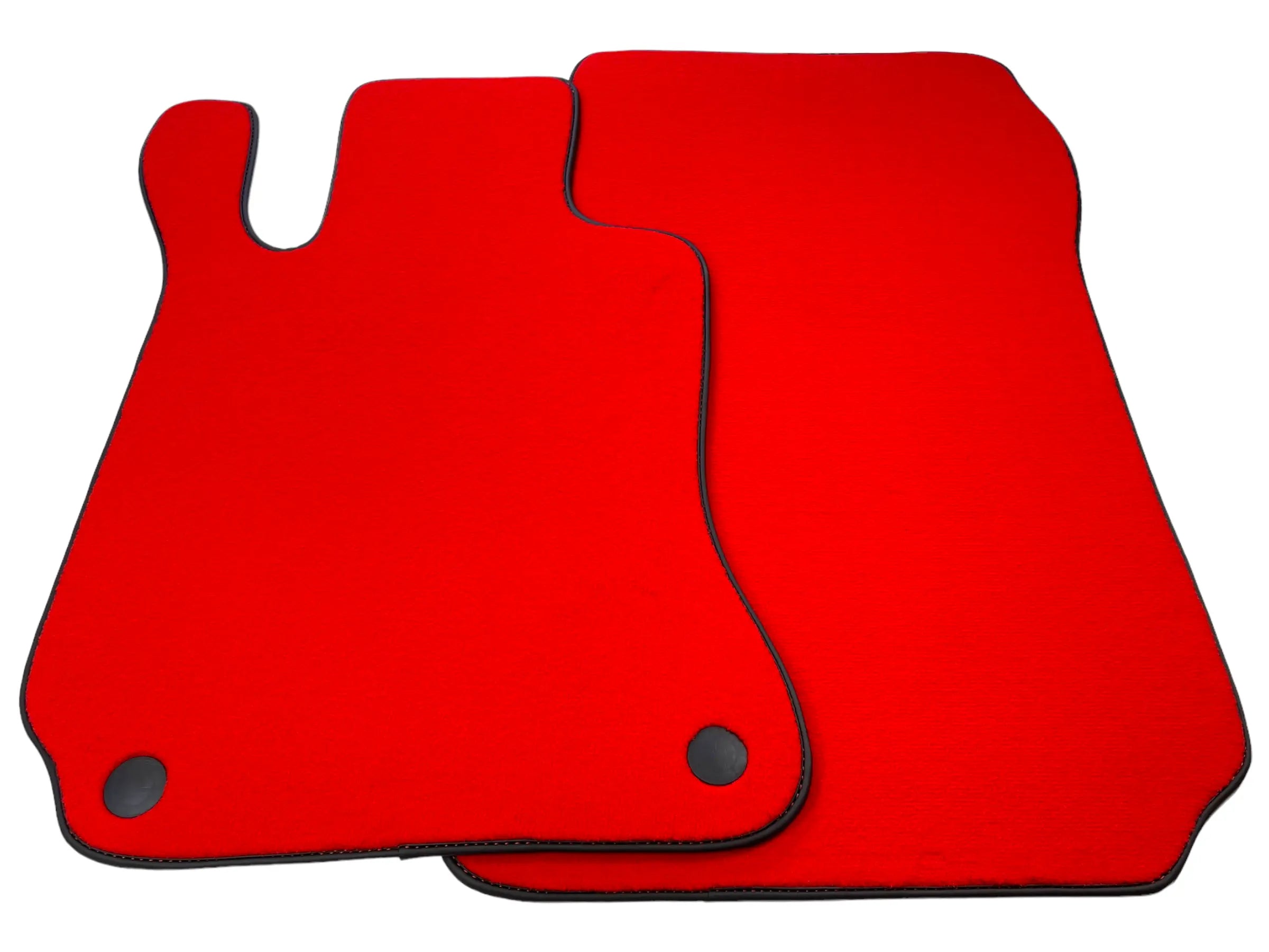 Red Floor Mats For Mercedes-Benz SL R231 2012–2020 Black Trim