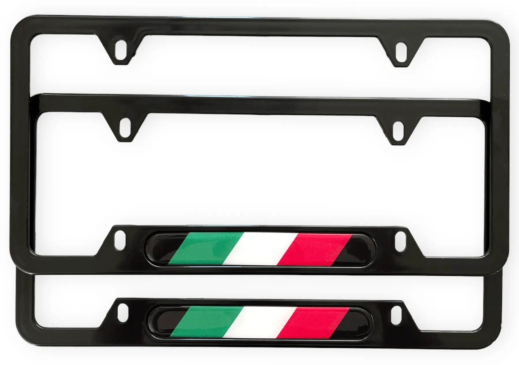 Autowin Number Plate Holder USA Standard Size Italy Flag