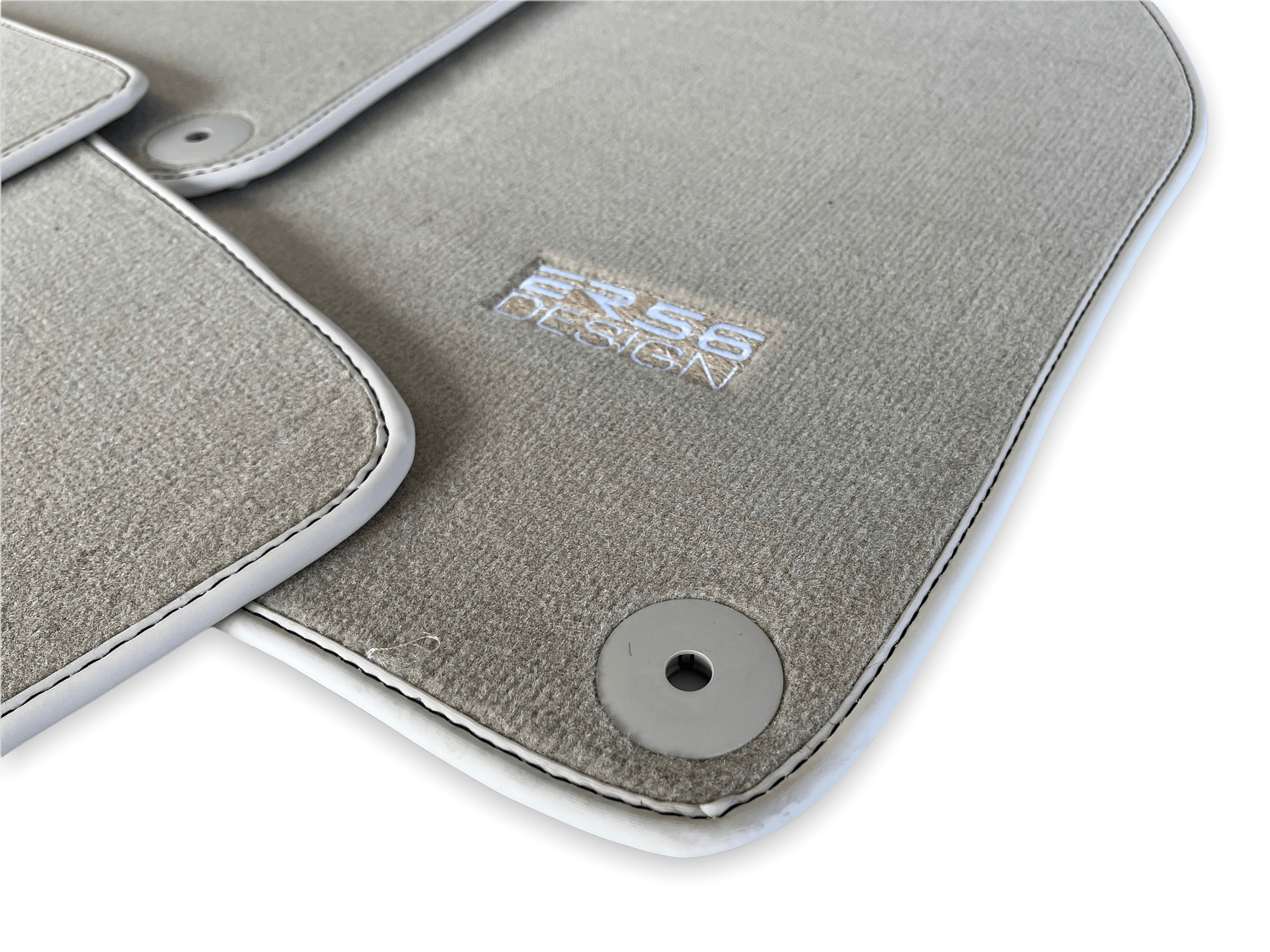 Beige Floor Mats for Porsche Taycan (2019-2023) | ER56 Design - AutoWin