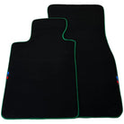 Black Floor Mats For BMW M3 F80 Series | Green Trim AutoWin Brand - AutoWin