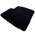 Black Floor Mats For BMW Z4 Series G29 With 3 Color Stripes Tailored Set Perfect Fit - AutoWin