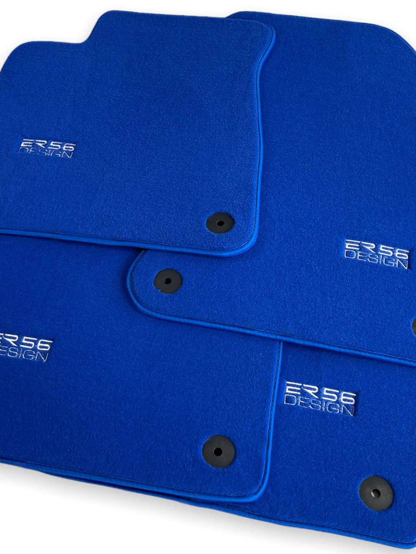 Blue Floor Mats for Audi Q7 4M (2015-2019) | ER56 Design