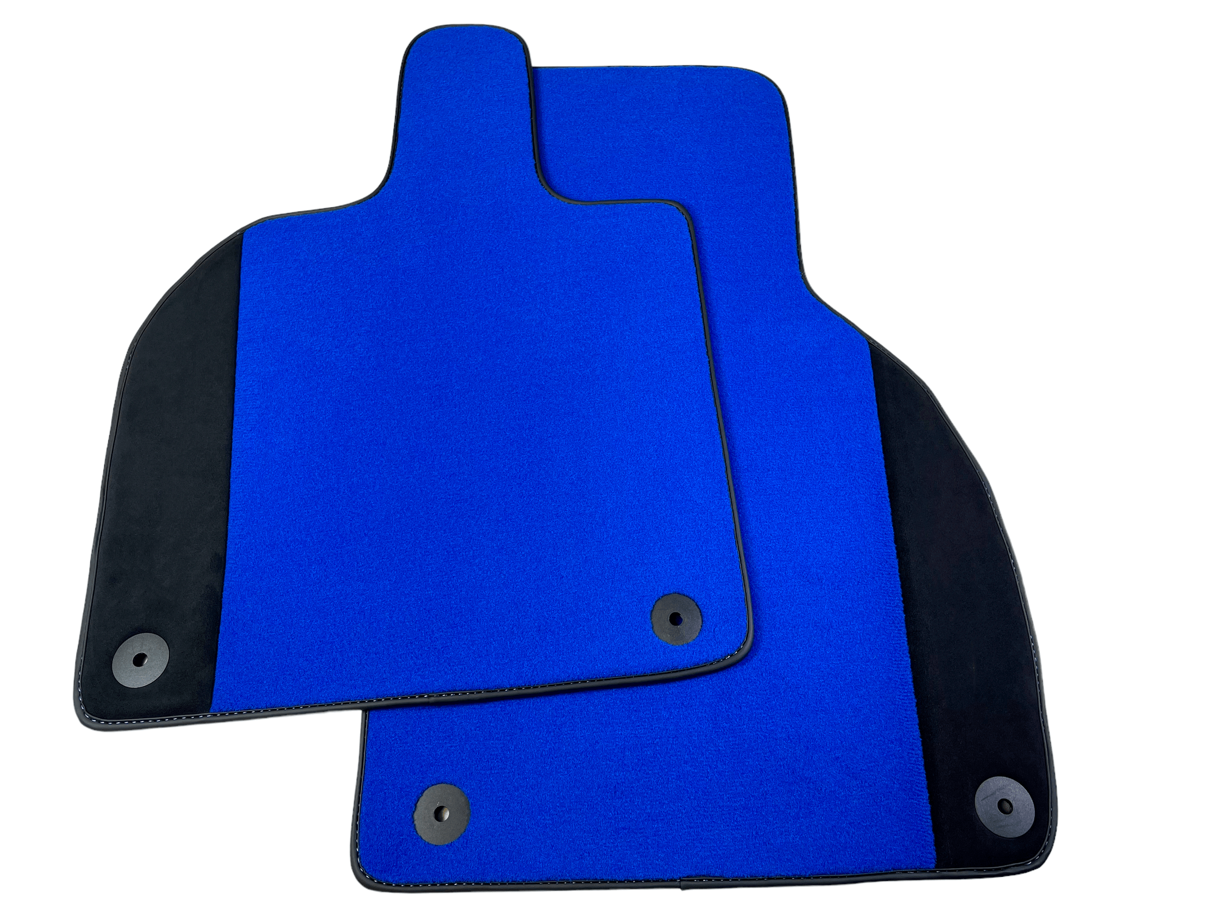 Customizable Blue Floor Mats for Lamborghini Aventador With Alcantara Leather