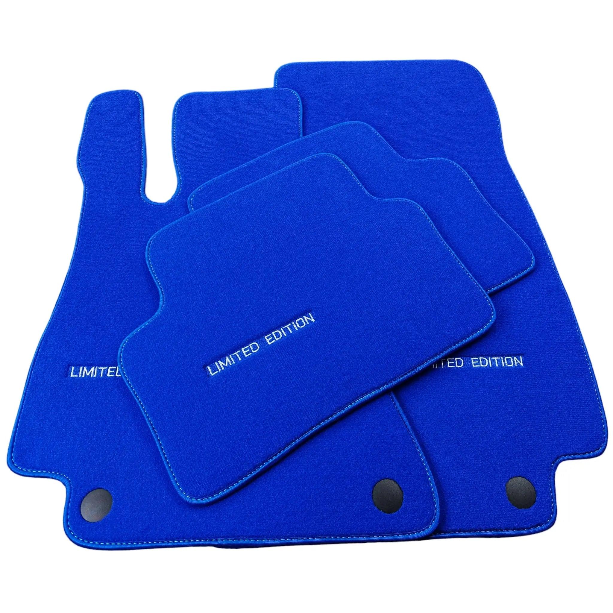 Blue Floor Mats For Mercedes Benz S-Class W126 (1979-1991) | Limited Edition - AutoWin