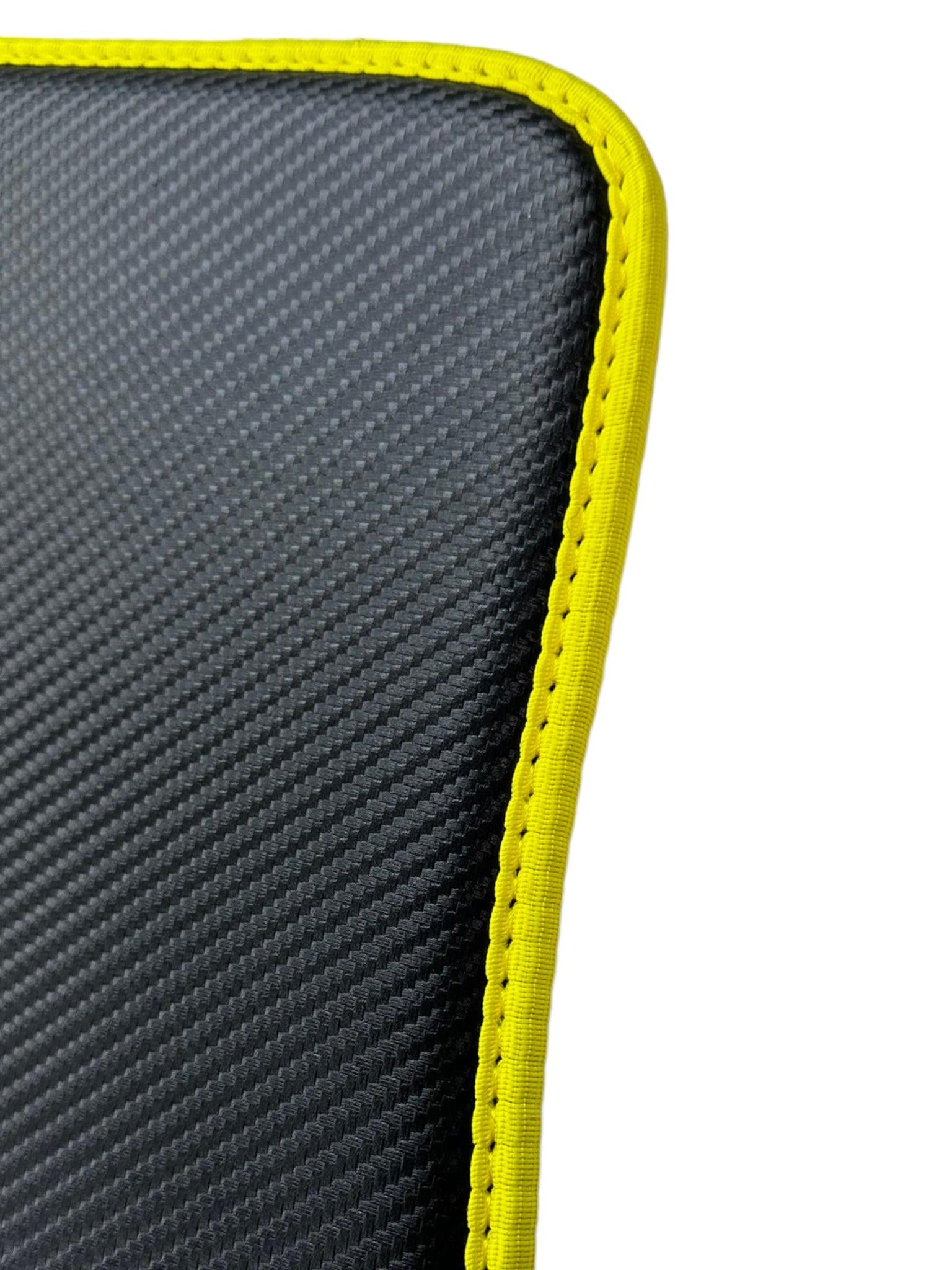 Carbon Fiber Floor Mats For Ferrari 812 Superfast (2018-2023) with Yellow Trim