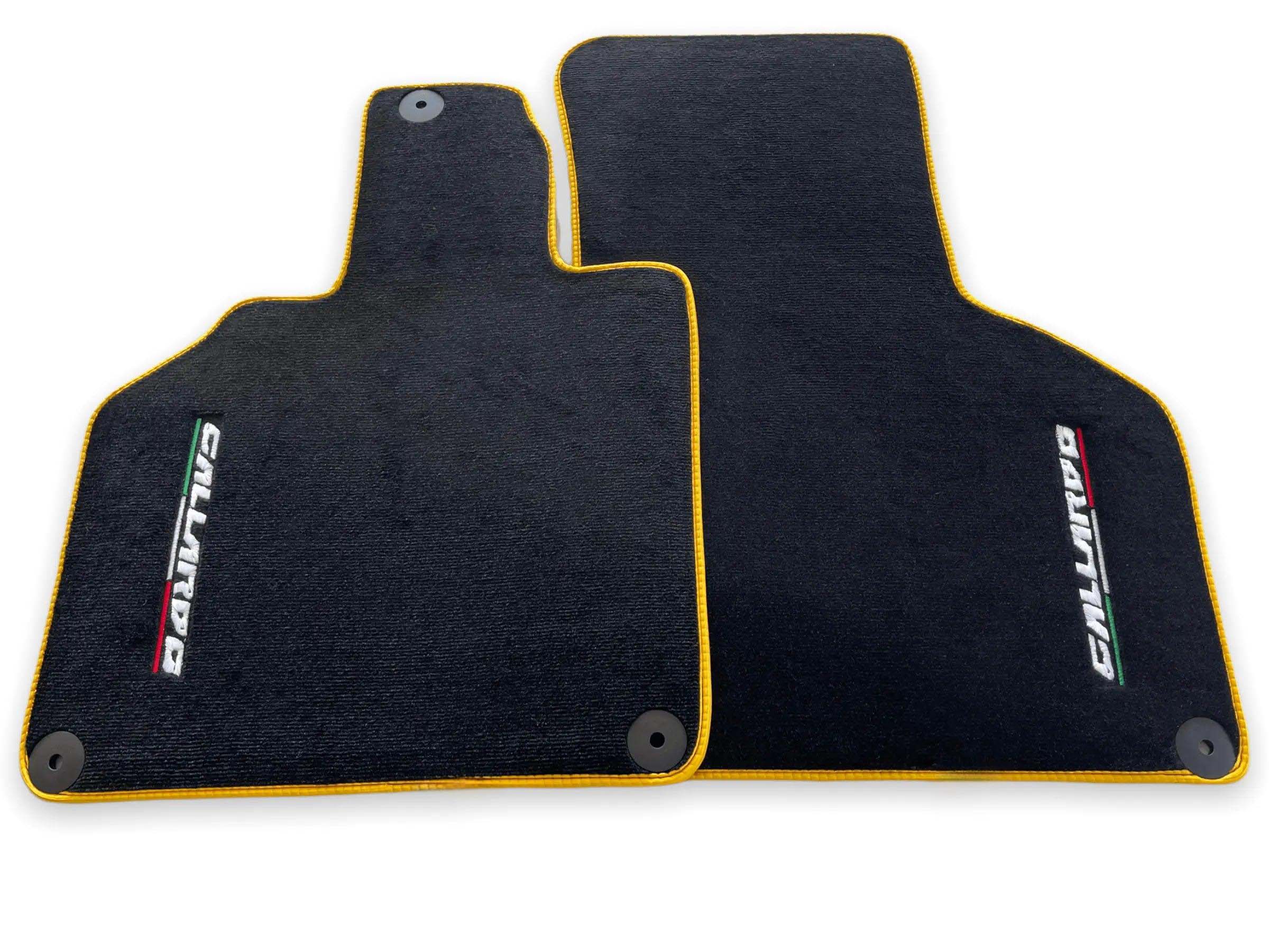 Floor Mats for Lamborghini Gallardo With Yellow Trim