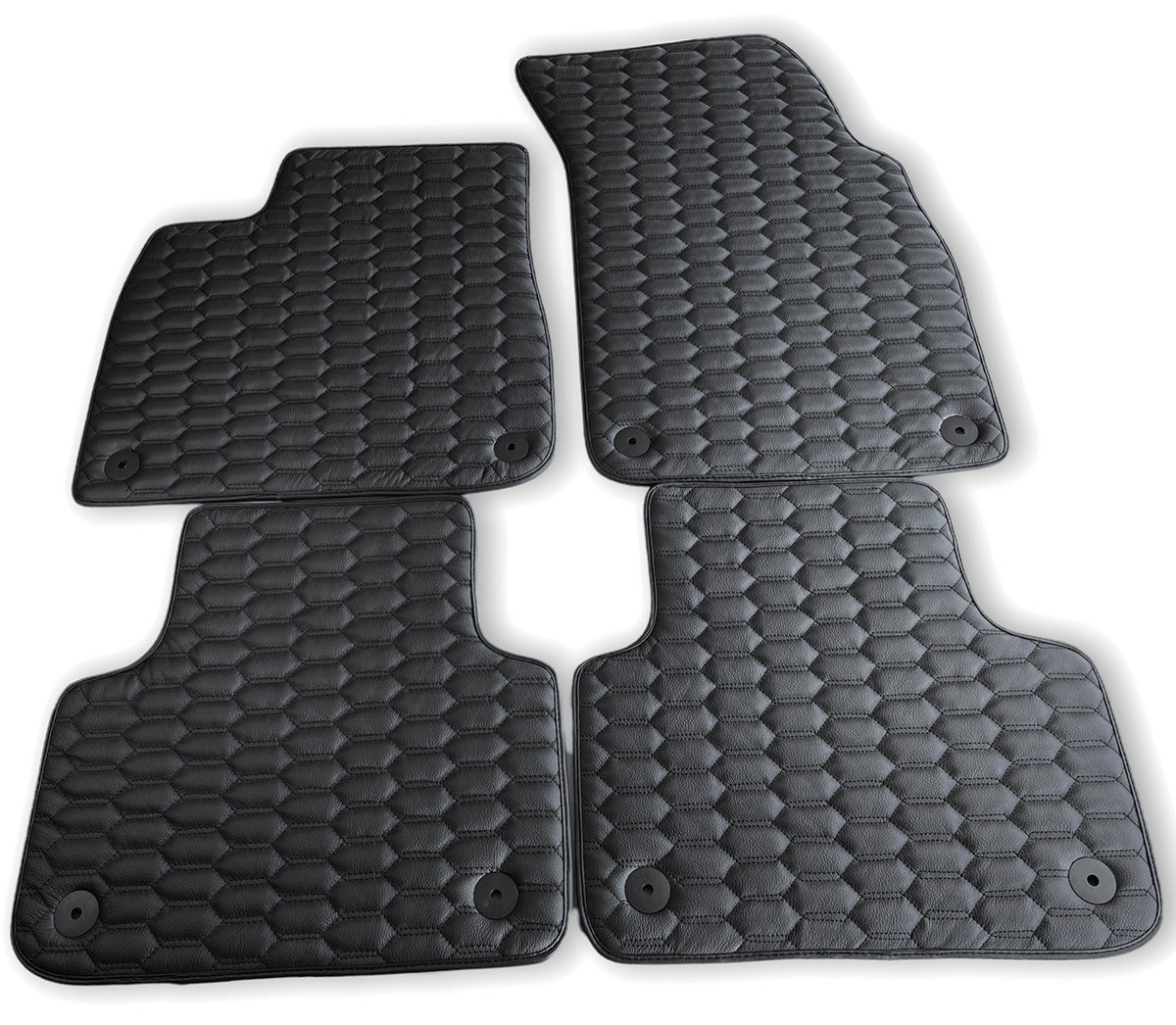 Leather Floor Mats for Audi Q8 (2018-2023) AutoWin Brand