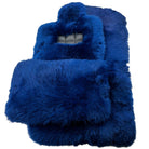 Navy Blue Sheepskin Floor Mats for Rolls Royce Shadow (1965-1977) | ER56 Design - AutoWin