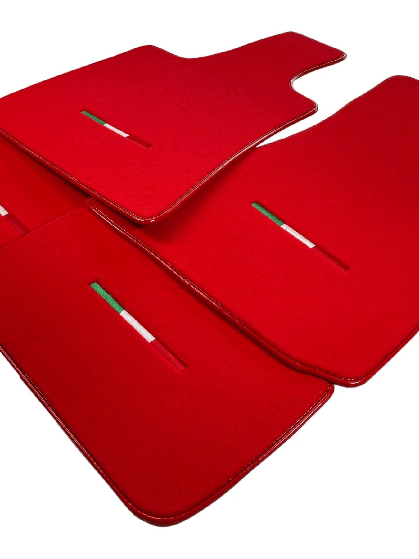 Red Floor Mats For Maserati MC20 (2020-2023) Italy Edition - AutoWin