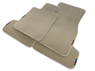 Beige Floor Mats For BMW 7 Series E65 With M Package AutoWin Brand - AutoWin