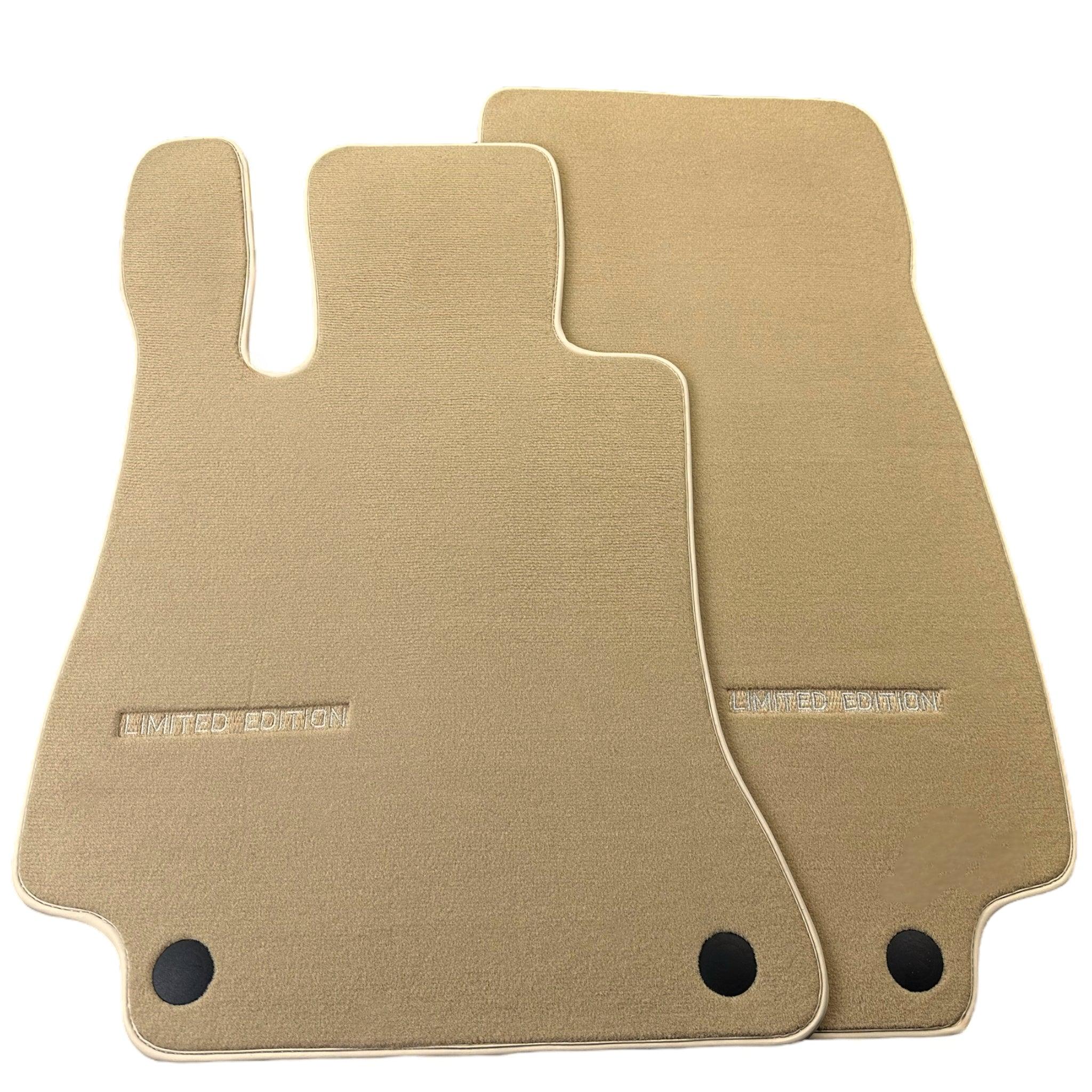 Beige Floor Mats For Mercedes Benz S-Class V223 (2021-2023) Hybrid | Limited Edition