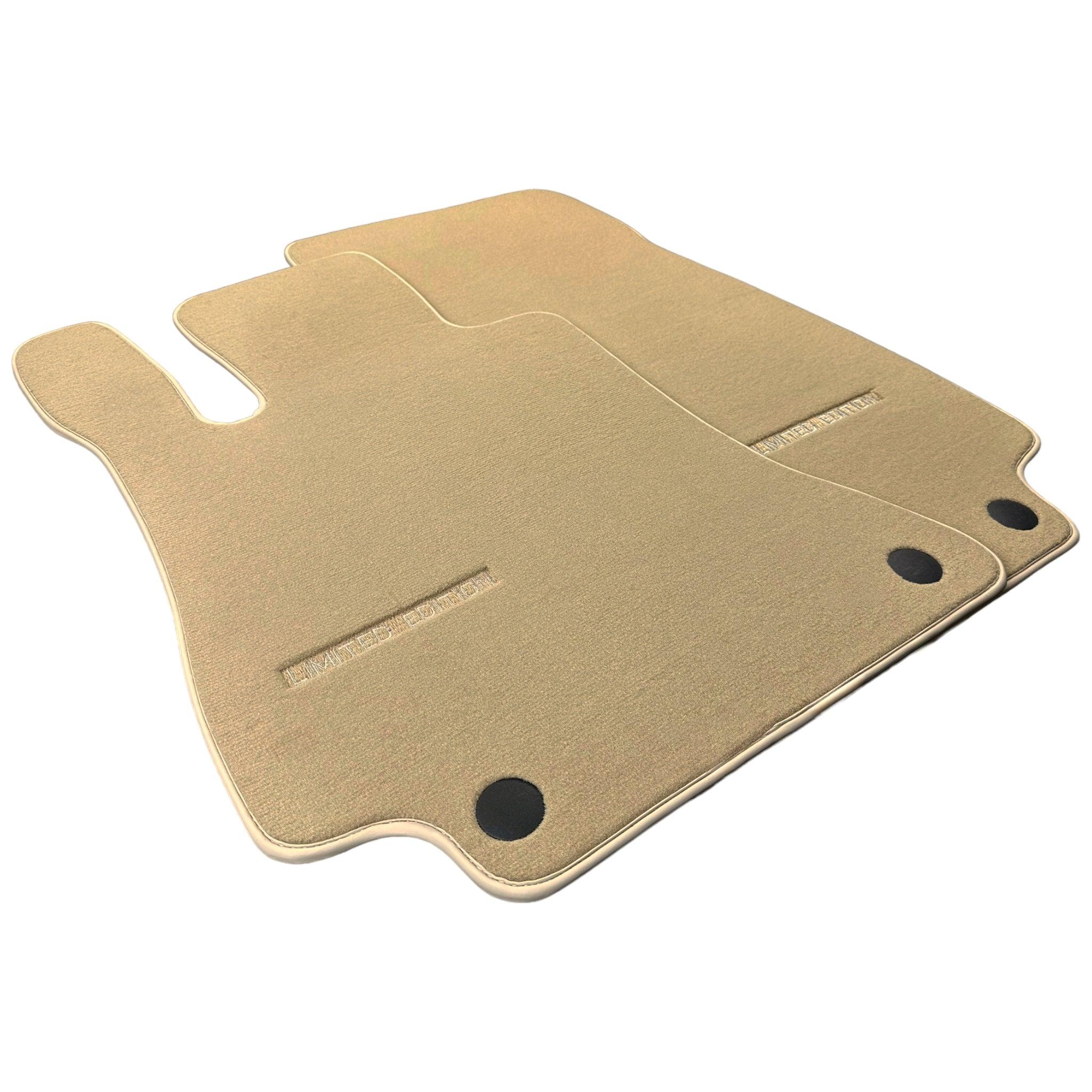 Beige Floor Mats For Mercedes Benz S-Class X222 Maybach (2015-2021) | Limited Edition
